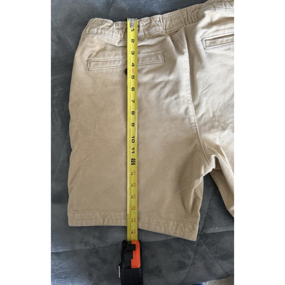 Abercrombie & Fitch Heavy Corduroy Pull-on 90s Shorts Men's Medium Beige Stretch - Picture 5 of 10